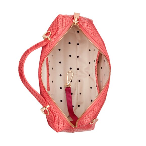 On 34th Allikay Embossed Crossbody Bag - Pink - Picture 5 of 9